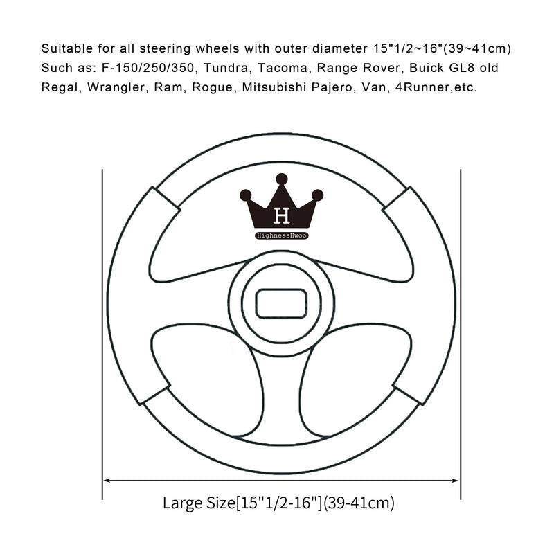 Furry Winter Car Steering Wheel Cover for Women, Soft Fleece Plush Warm Universal Auto Accessories for Jeep, Truck, Van, F150, Fuzzy, Anti Slip, Blue, Large Size, 15.2-16in Riviera Large (15.2-16 inches / 38.6-40.5 cm)