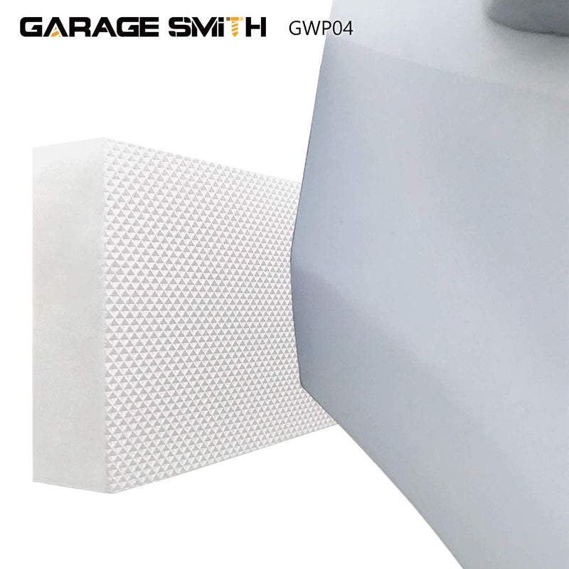 Garage Smith GWP04 Garage Wall Protector Car Door Protectors, Designed in Germany (4-Pack) White