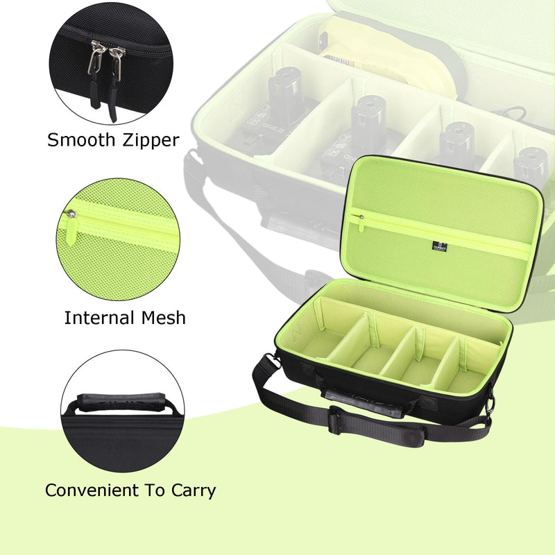 Tourmate Hard Storage Case for Ryobi 18V/PBLMT50B ONE+ HP 18-Volt Multi Tool - Travel Case for Milwaukee 2836-20/2526-20 M12 Multi-Tool(Box for Sale) (Black & Green, M) Black & Green