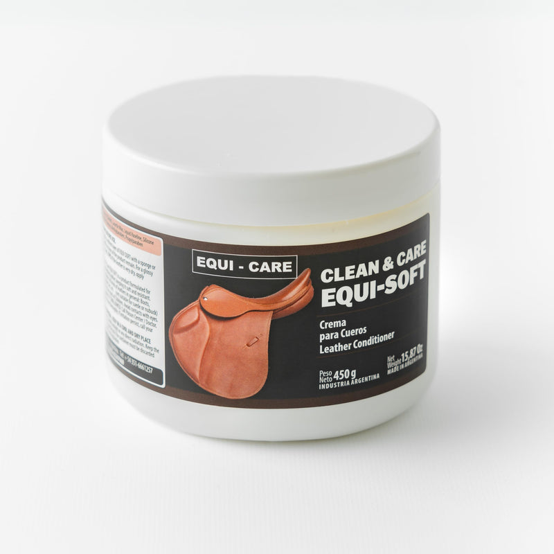  [AUSTRALIA] - EQUI - CARE: Clean & Care Equi Soft. Leather Conditioner and Softener for Leather Goods. Reduce wear and Tear for Saddles, Boots and Leather tack. Keeps Leather tack and Equipment Soft and Supple. 450 Grs - 15,87 Oz
