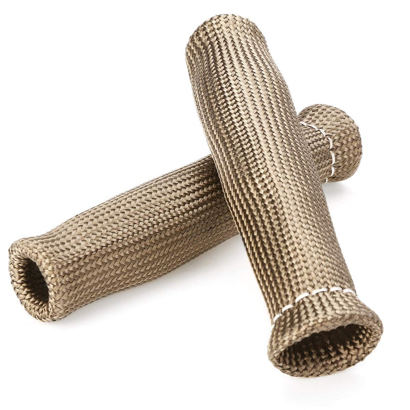 Titanium Spark Plug Wire Boots Thermal Protection Insulator Sleeve, 2500 Degree Heat shield Cover Wrap 6 inch for Car Truck 8PCS Titanium