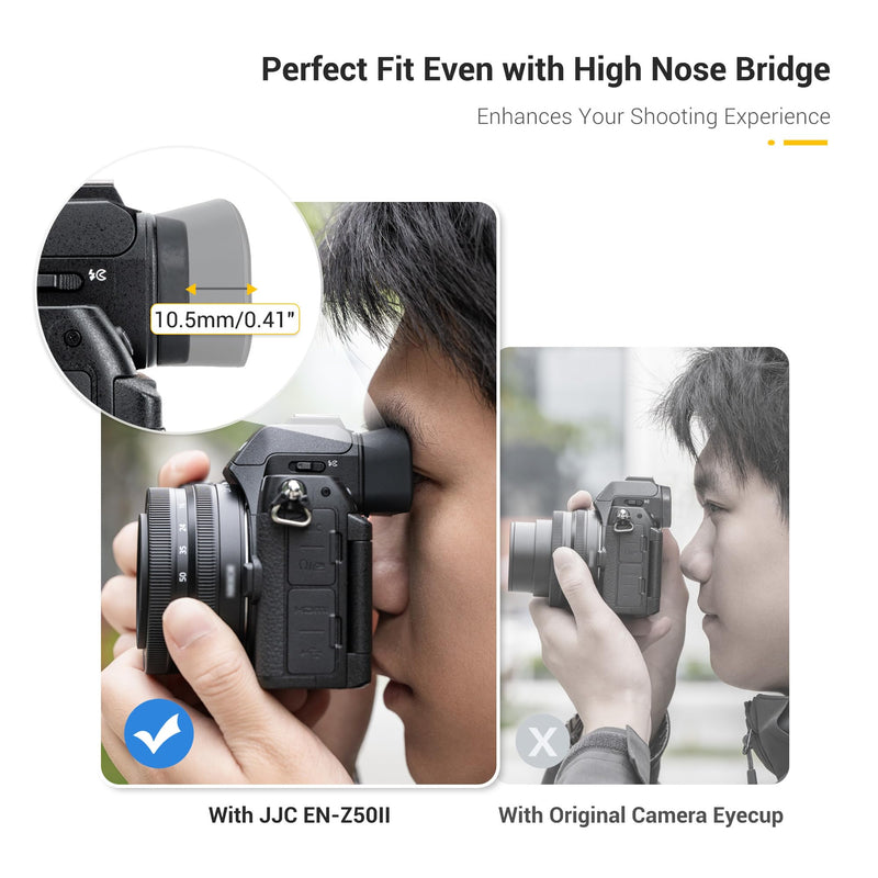 Extended Z50II Z50 II Eyecup Eyepiece Eye Cup Piece Viewfinder (Not Fit Z50 | Soft Silicone, Eyeshade Cover Protector for Nikon Z50 II Eyepiece, with Double-Layer Hollow Cushion Design