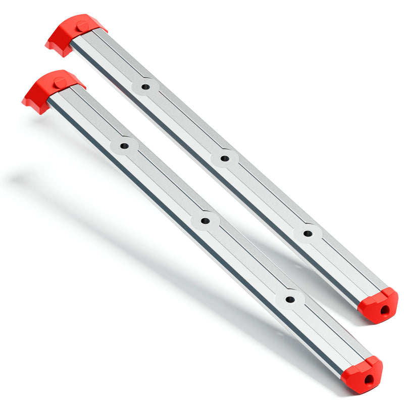 Alpha Engineered Threaded Replacement Packout Rails 12.6" (320mm) Compatible with Milwaukee Packout Rolling Tool Box 48-22-8426- Heavy Duty Aluminum Rails - Fits Packout Accessories - Silver 12.6" (320mm) - 2 Pack