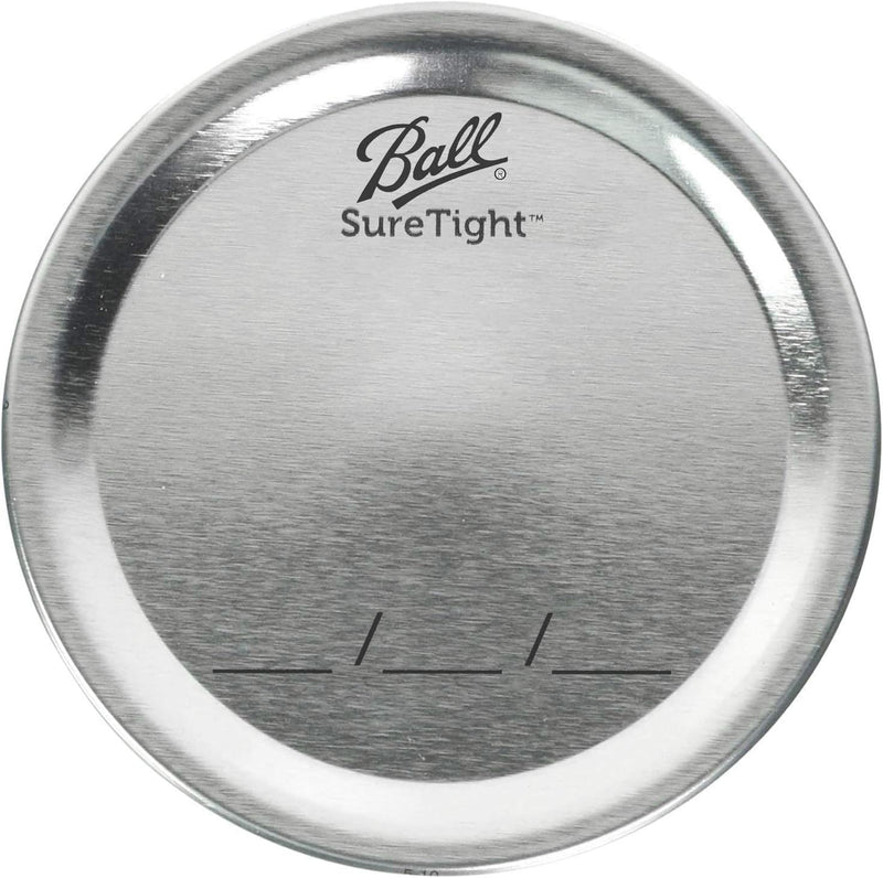 Ball Regular Mouth Lids for Glass Mason Jars, Used for Canning, Pickling, Juice, Jam, Jelly 12-Count, Pack of 8 (96-Lids Total) 12 Count (Pack of 8)