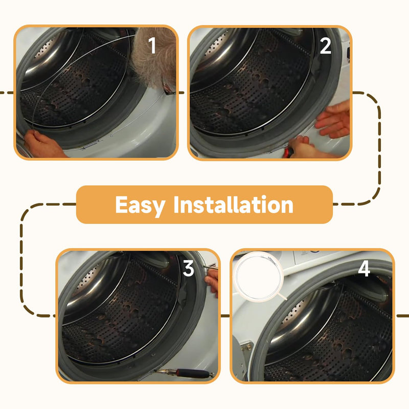 Washer Clamp Outer Door Boot Seal Clamp Washer Door Gasket Retaining Ring Compatible with LG Kenmore Front Load Washer Replace#: ACA56078801 ACA56078802 4861EN3004L 1525271 PS3530864