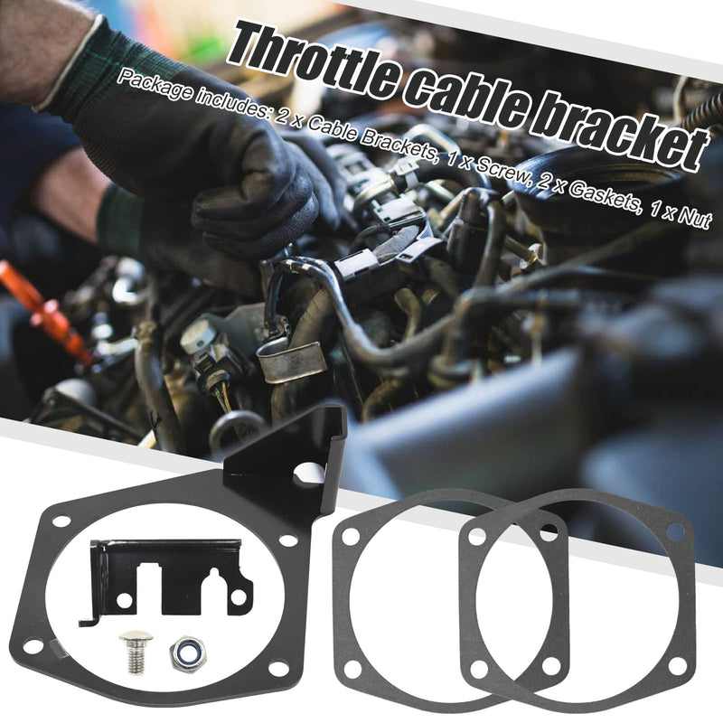4 Bolt Throttle Cable Bracket Fits for Engine Intakes 92mm-102mm LS LSX LS1 LS2 LS3 LS6 LS7, Replaces 81012 81042 81043 81044 81001 81002 81003 81007