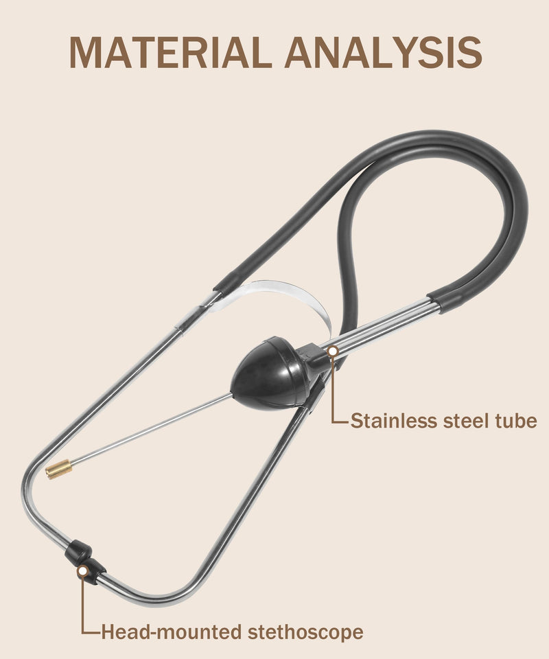 Automotive Stethoscope,Car Accessories Engine Block Diagnostic Automotive Hearing Tool with Extended Probe,Car Stethoscope,Fit for Diagnosing Valve Train,Gears and Other Engine Problems