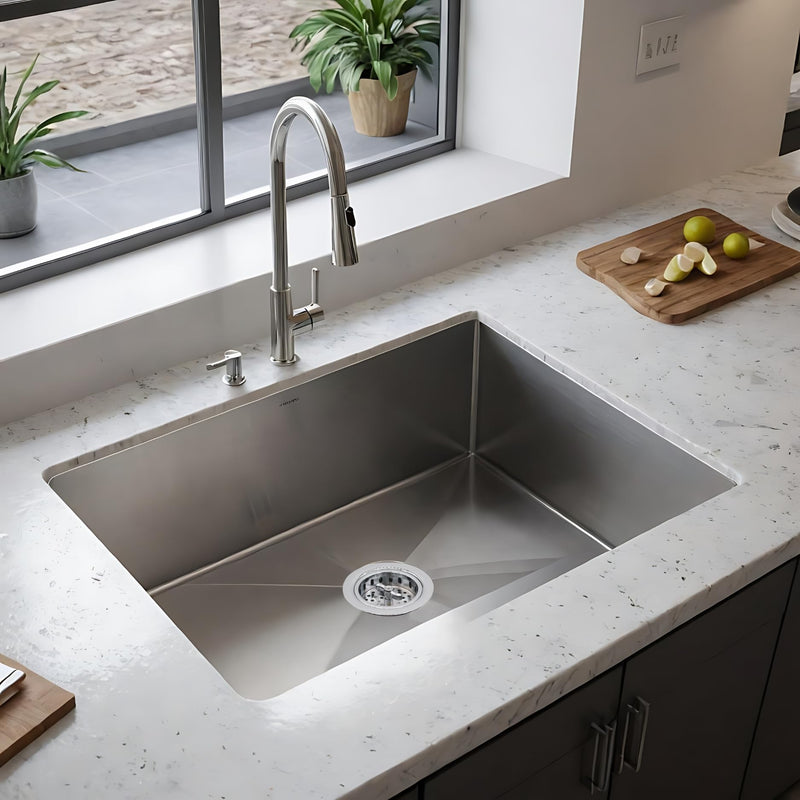 Westbrass A213-26 3-1/2" Wing Nut Twist Style Large Kitchen Sink Basket Strainer, Polished Chrome