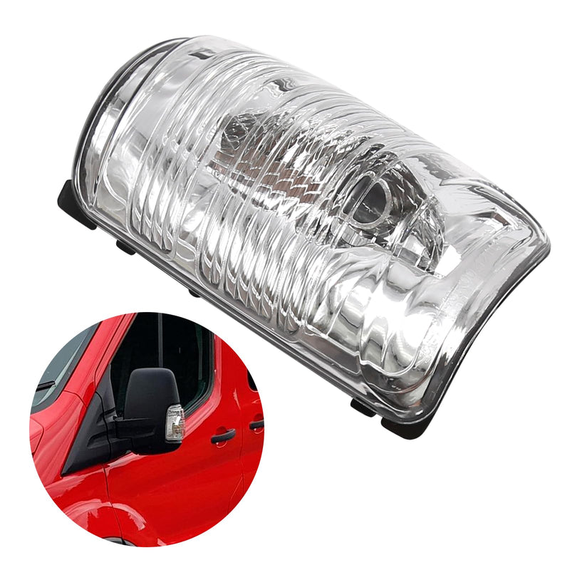 2 PCS Wing Mirror Left Driver & Right Passenger Side Turn Signal Light Indicator Lamp Lens Cover Replacement for Ford Transit T150 250 350 2015-2021 MK8 2014 Onwards Replace# 1847387 1847389 Left & Right SIde
