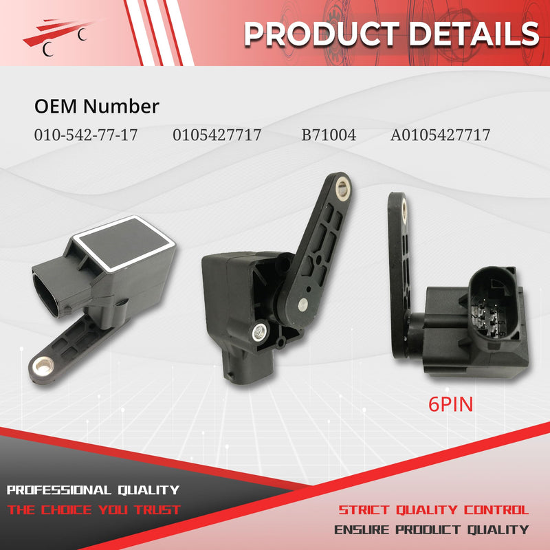 Suspension Height Level Sensor for C230 CL550 CLK500 E320 GL450 ML350 S430 CL65 AMG 010-542-77-17 010 542 77 17 1 Pcs