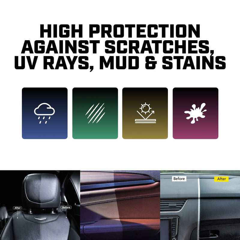 Car Plastic Restorer & Hydrophobic Trim Ceramic Coating Kit Long Lasting Coating Car Accessories 30ml, 1fl oz (2 Pack)