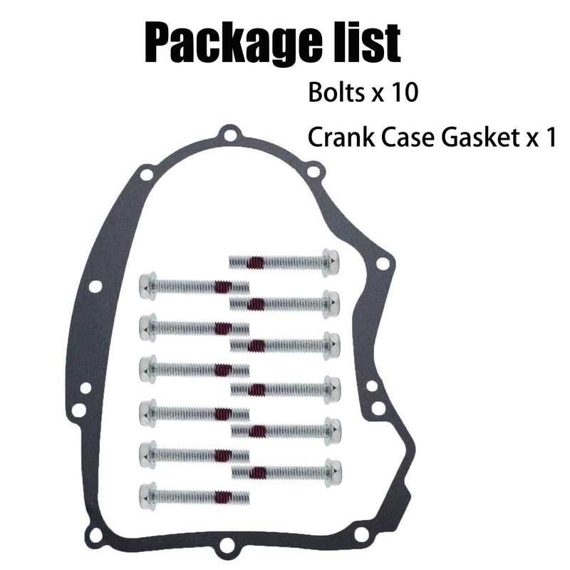 iFJF 594195 Crankcase Gasket Kit with Bolts and Crank Case Gasket Replacement for B&S Small Gasoline Engines Model Replace 591911 697227 690945 273488 Lawnmowers Parts Accessories