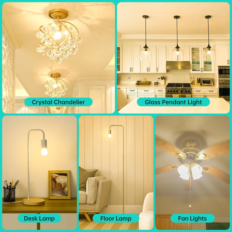 AMDTU Vintage E26 LED Edison Bulb 40W Small Globe 2700K Soft White Frosted Dimmable 40 Watt Warm G45 Medium Standard Base Bulbs Ideal for Home Lighting Fixtures Create Cozy Ambiance in Bedrooms 4w=40w 2700k Soft White 12 Count(Pack of 1)