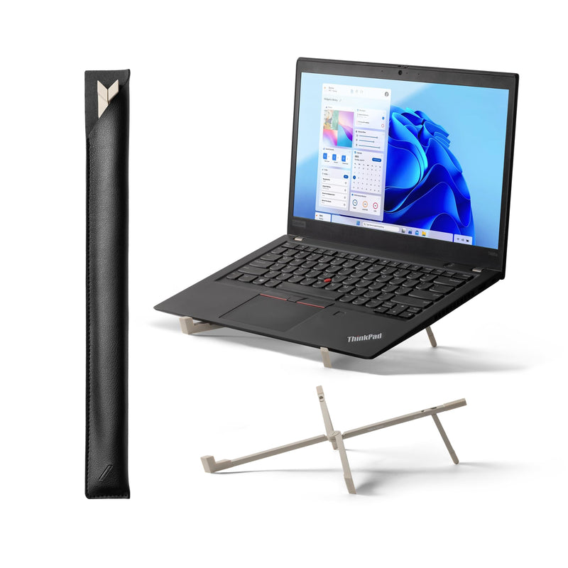 Native Union Fold Laptop Stand – Ultra-Slim Foldable & Portable Laptop Stand – Ergonomic & Optimized Viewing Angle – for 13 to 16 Inch MacBooks & Laptops, 10 to 16 Inch iPads & Tablets (Sandstone) SandStone
