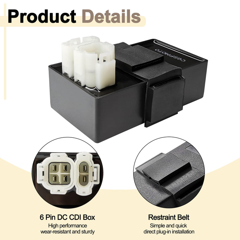 6 Pin DC CDI Box for 150CC 200CC 250CC Roketa Taotao Jonway Mopeds Scooters Go Karts Dune Buggy Parts