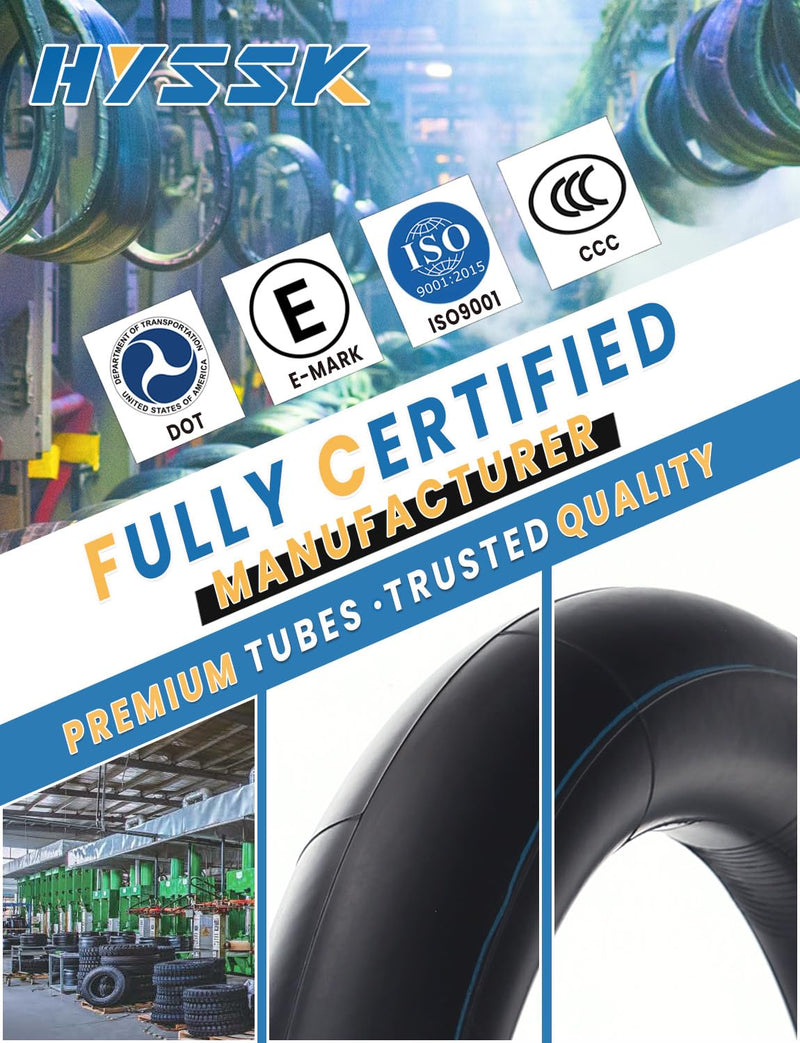 Premium Hyssk 2.75/3.00-12" Motorcycle Inner Tube for 80/100-12 SSR Dirt Pit Bike Rear Tire 2.75/3.00-12" Tube
