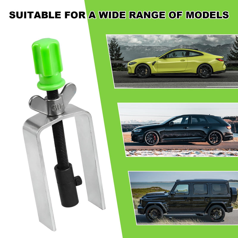 Steering Wheel Lock Plate Remover, Lock Plate Compressor Puller Tool Featuring Reversible Adapter, Essential Installer Removal Tool for Most Vehicles with Locking Steering Wheels