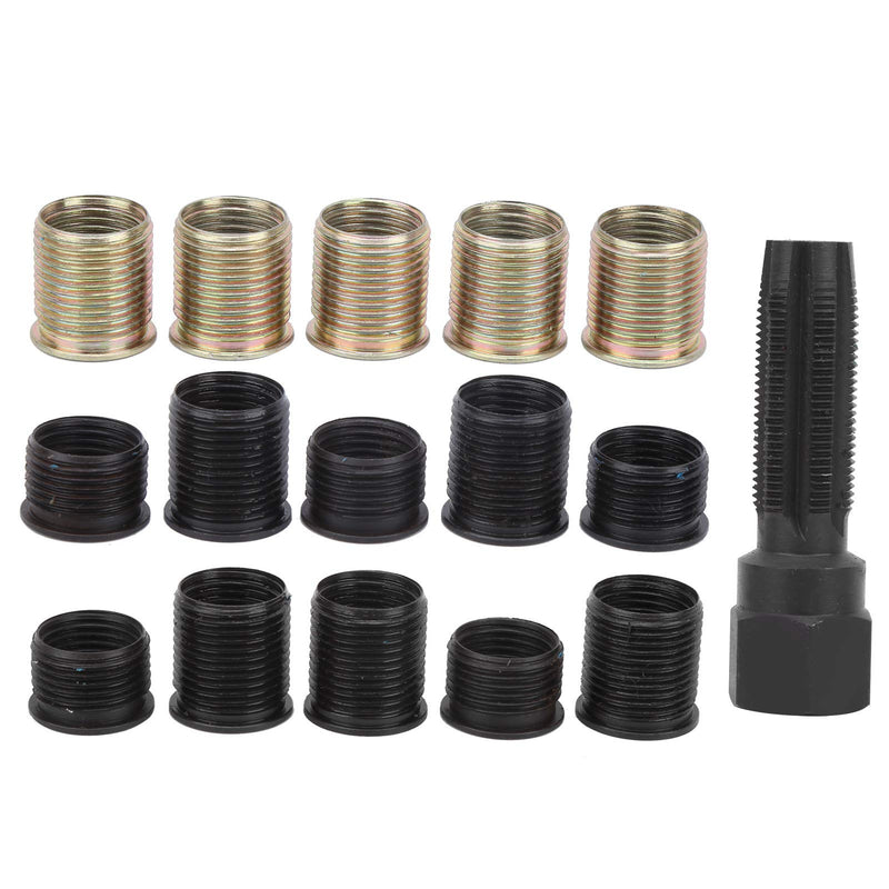 Spark Plug Rethread, Spark Plug Thread Repair Kit, M14x1.25 Spark Plug Thread Repair Tool Screw Tap Portable Carbon Steel Rethread Kit for, Tools