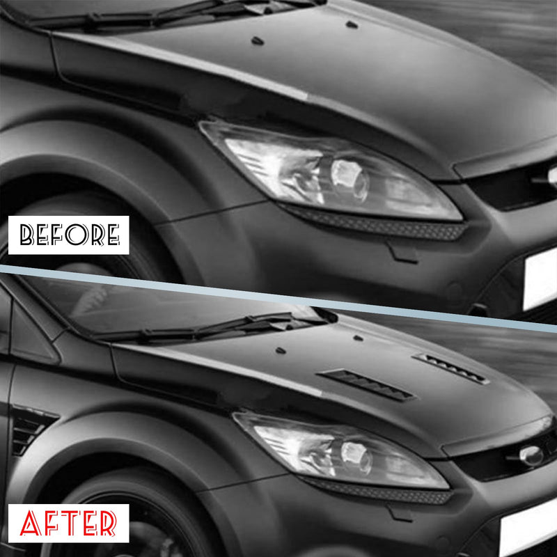 YESHMA Car Hood Vents Scoop Bonnet Cover Hood Intake Scoop Louvers Cooling Intake Vent Cover (Gloss Black)