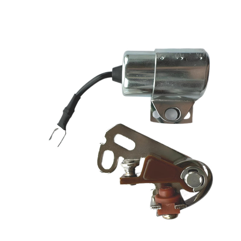 160-1154 312-0069 Generator Ignition Point and Condenser Kit, Point and Condenser Set for Onan Generator Replaces OEM 160-1154 Point, 312-0069 Condenser; Generator Replacement Parts