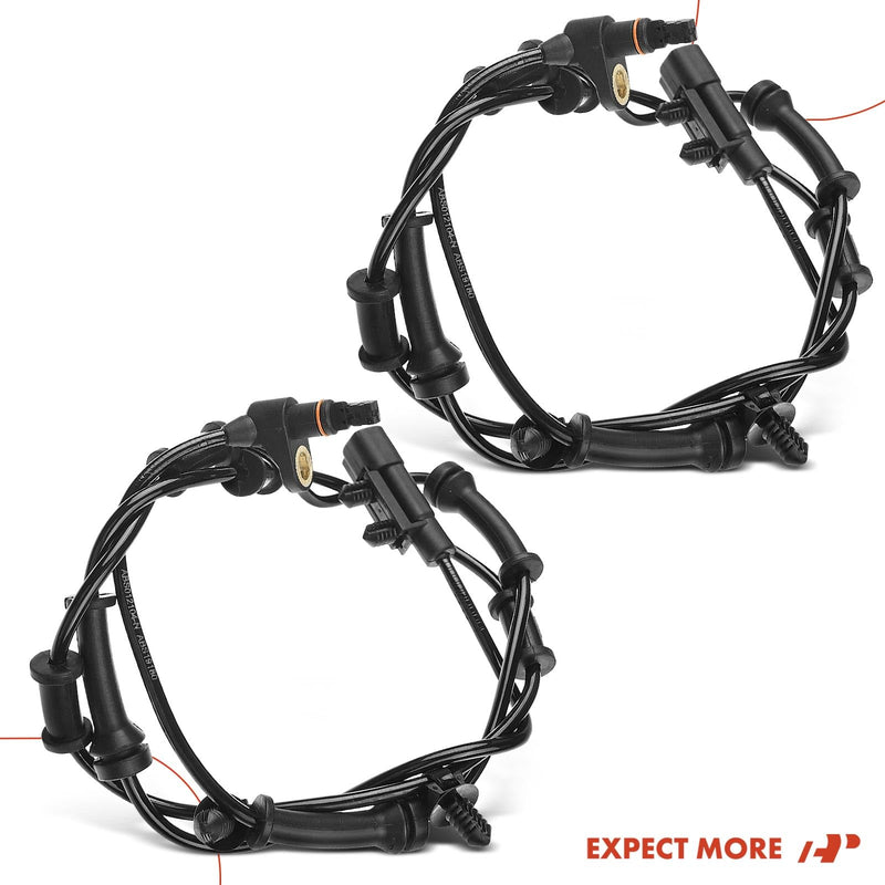  [AUSTRALIA] - A-Premium 2PCS Front Left and Right ABS Wheel Speed Sensor Compatible with Jeep Models - Wrangler 2007-2017, Wrangler JK 2018 - Front Driver and Passenger Side, Replace# 52060156AD, 68003281AA Pack of 2