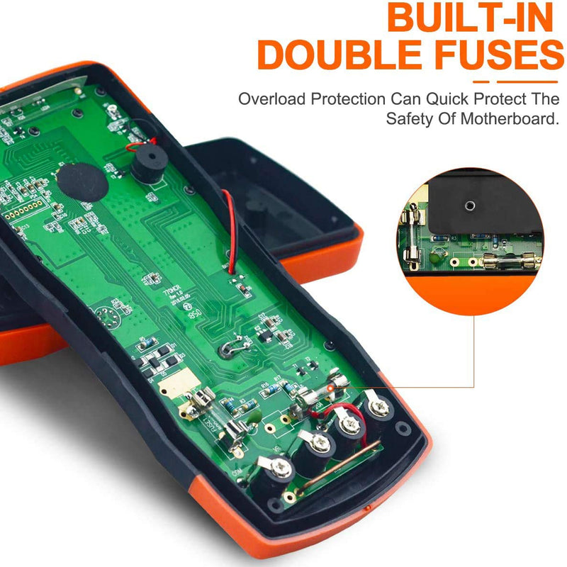 AIOMEST AN-770T Digital Multimeter Auto-Ranging 6000 Counts Multimeter, Voltage/Current/Resistance Meter, Measures Capacitor Temperature and Diode, TRMS DMM with Data Hold, NCV and Backlight Auto-ranging AI-770T