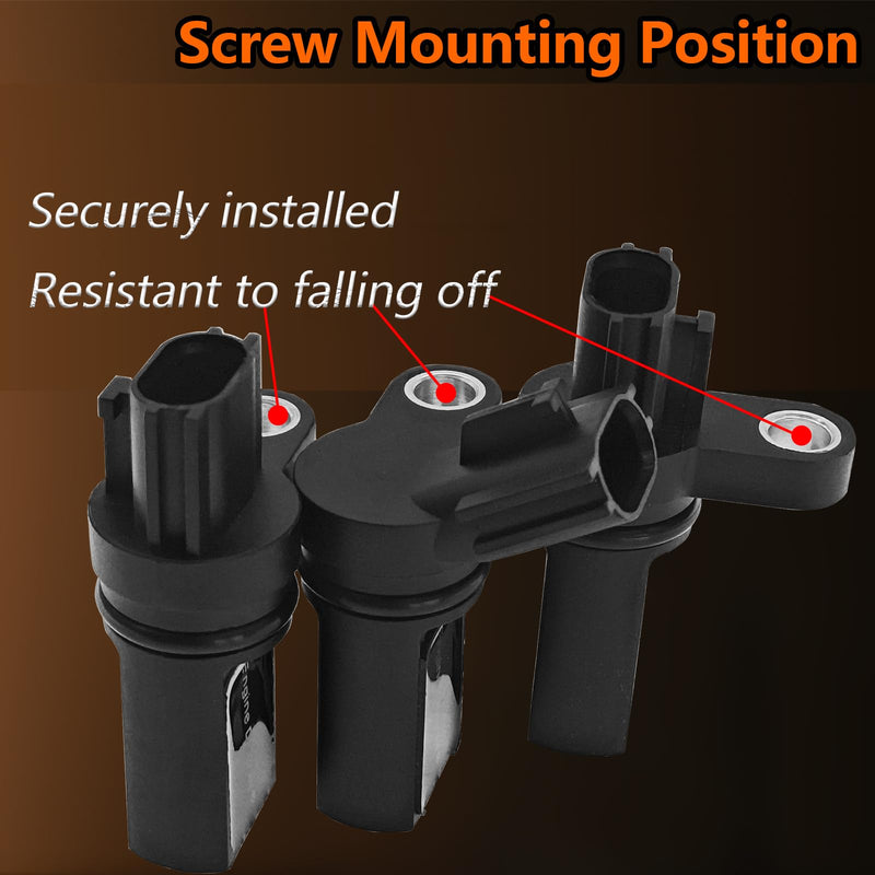 Set of 3 Camshaft Crankshaft Position Sensor Compatible with Nissan Altima Frontier Maxima Murano NV 1500 2500 3500 Pathfinder Quest Xterra 350Z for Infiniti FX35 G35 I35 M35 QX56, 917-704, 917704