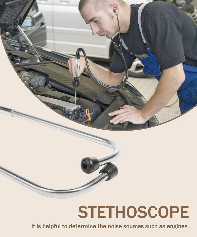 Automotive Stethoscope,Car Accessories Engine Block Diagnostic Automotive Hearing Tool with Extended Probe,Car Stethoscope,Fit for Diagnosing Valve Train,Gears and Other Engine Problems