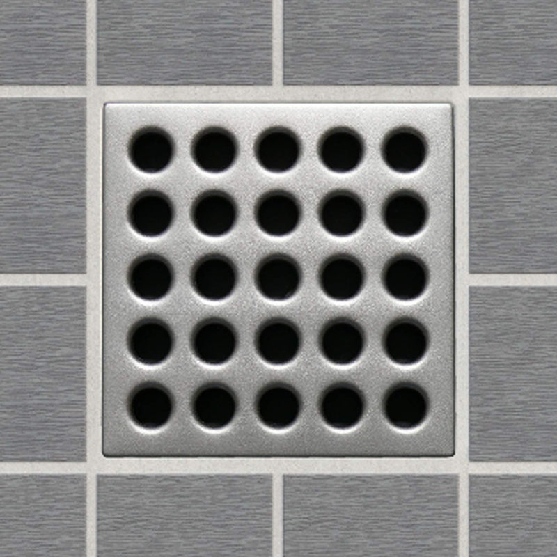 Ebbe E4410 Square Shower Drain Grate, Satin Nickel