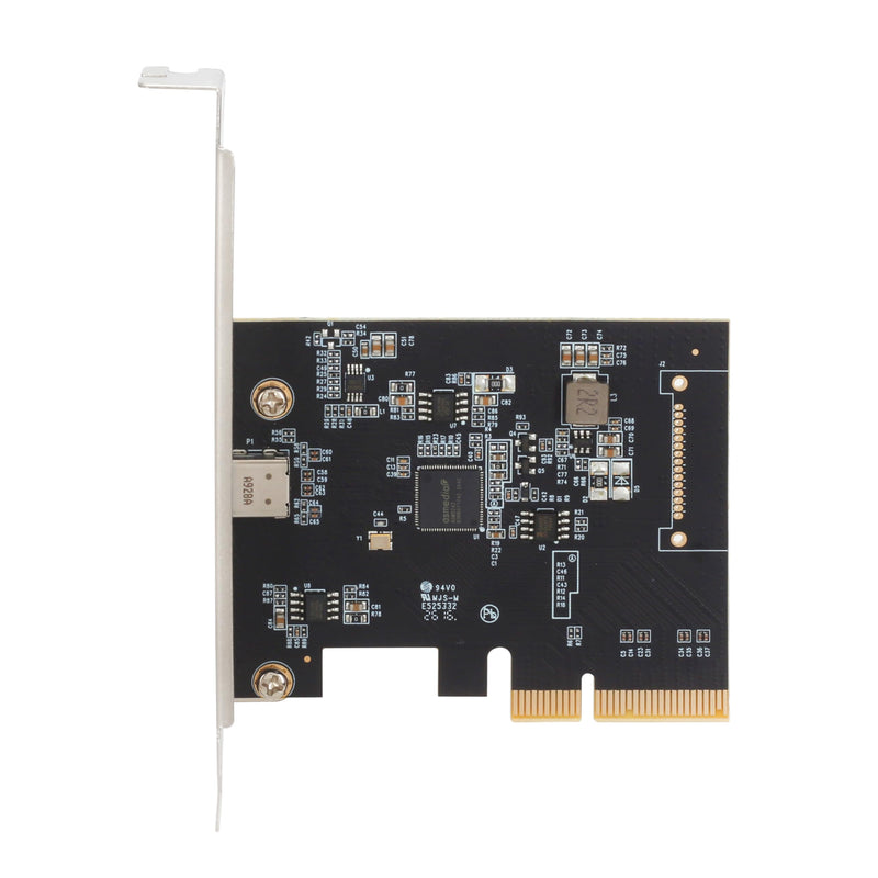 PCIe x4 to USB C 3.2 Gen2 Card, 20Gbps Type-C Expansion Card, ASM3242 Chipset, USB-C 20G Port for PC Desktop, No External Power Required