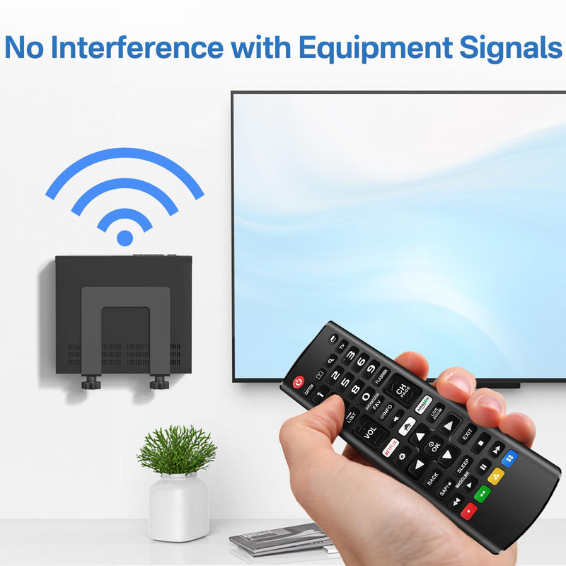 Adjustable Wall Mount for Cable Box | Router Mount | Modem Mounts, Cable Box Mount Behind TV for Streaming Media, DVD Players and More Small or Narrow Devices Shelf