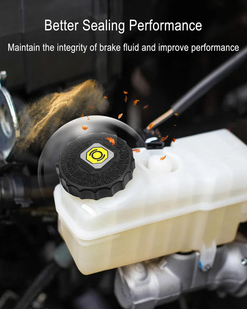 Brake Master Cylinder Cap,Brake Fluid Cap Replacement OEM#47230-47090,Brake Fluid Reservoir Cap Compatible with Toyota Sienna Tacoma,Lexus ES250 GX460 Car Accessories