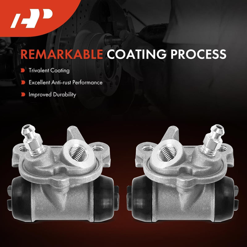 A-Premium Front Brake Wheel Cylinders Compatible with Honda Recon 250 1997-2009/2011-2014/2016-2020 Driver and Passenger Side 2-PC Set
