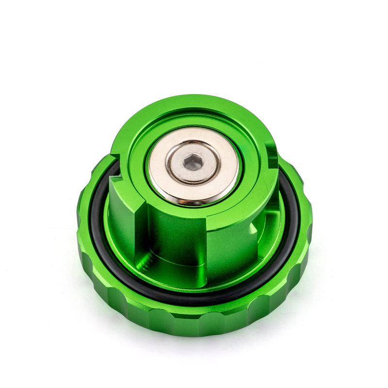 Wsays Green Magnetic Diesel Fuel Cap 6061 Aluminum Compatible with Dodge Ram 1500 2500 3500 2019-2025 Replace Part 82215782