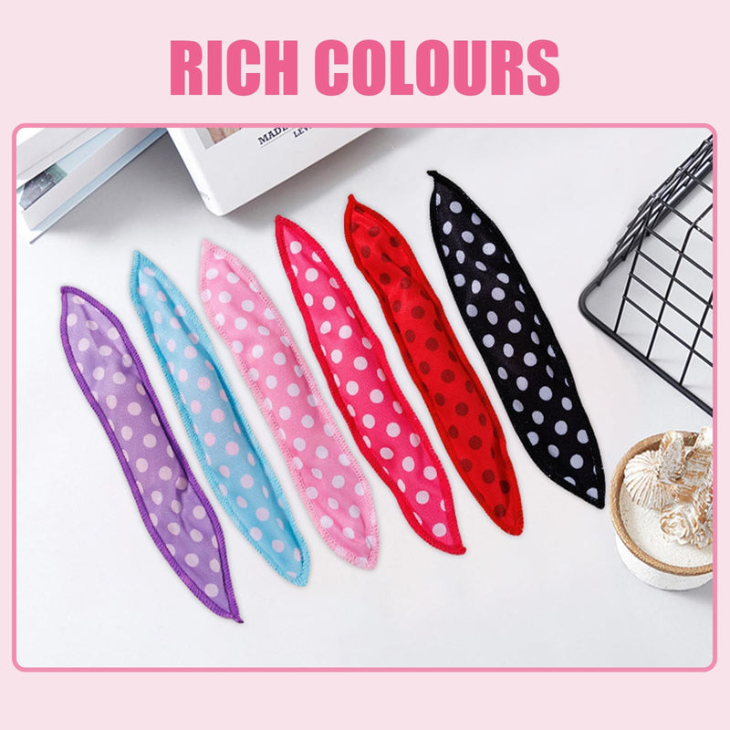 24PCS No Heat Hair Curlers, Heatless Hair Curler, Soft Sponge Hair Rollers, No Heat Overnight Blowout Rods for All Hair Types, Sleep DIY Hair Curls