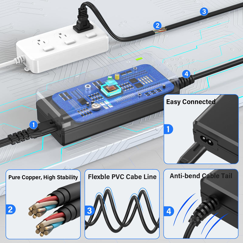 19V Laptop Charger Replacement Fit for Dynabook Satellite Pro C50-E C50-H | Power Cord AC Adapter for Dynabook Satellite Pro C50-J C50-K C40-H C40-G C40-J C30-K C50D-B E10-S1 E10-S2 R50-EC C40D-B-104