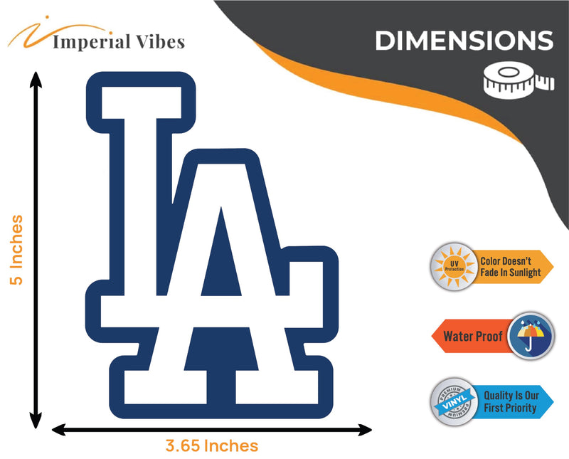 IMPERIAL VIBES – Los Angeles Sticker – Vinyl Decal for Car, Truck, and Van – Indoor and Outdoor IPad Decals - Removable Laptop Sticker – Waterproof Decal for Window and Waterbottle– Pack of 2 Imp 55