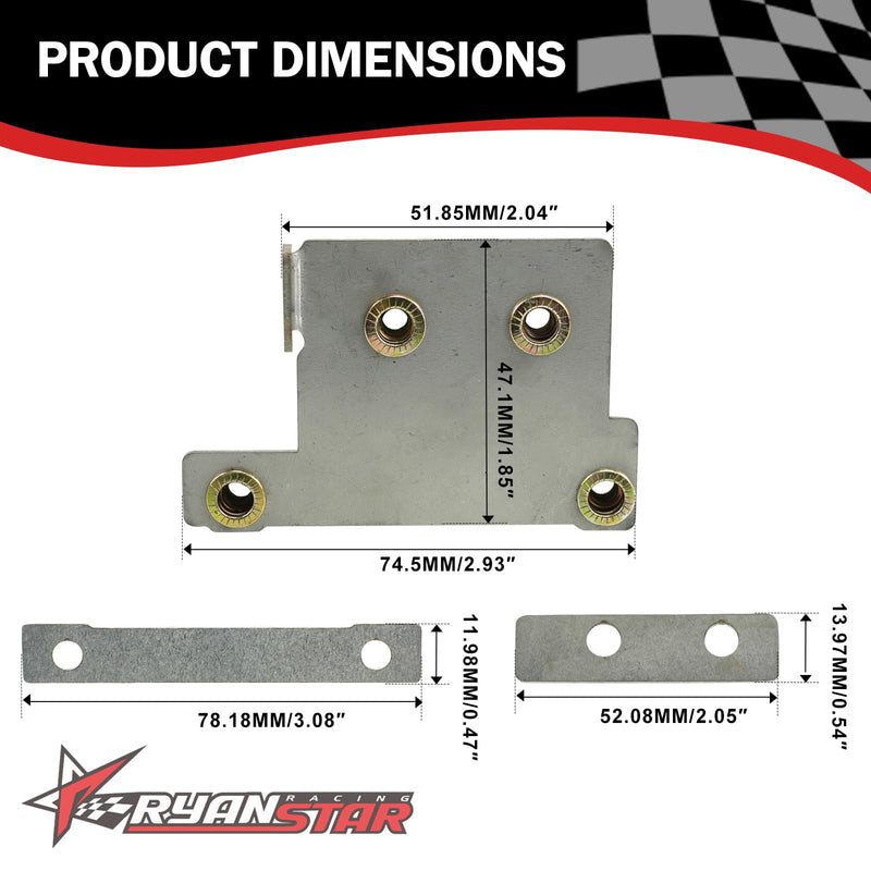 RYANSTAR RACING Radar Sensor Anti-Theft Shield Compatible with Honda Accord | Compatible with 2023-2026 Honda Accord CR-V Pilot, stainless steel radar guard cover protection.