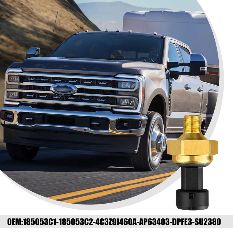185053C1/1850533/185053C2 DPFE3 Exhaust Back Pressure Sensor EBP, Compatible with 1997-2003 F0rd Powerstroke 6.0L 7.3L V8 Diesel, F7TZ-9J460-AA/SU2380/2134517/4C3Z-9J460-A/1C3Z-9J460-A