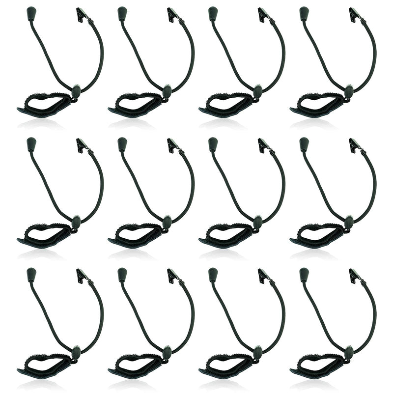 LINCO Lincostore Backdrop Clamp Adjustable Heavy Duty Black Clamps 12-Pack for Photo Studio Backdrop Muslin, Camera Flash Brackets, Photo Backdrop Background Support Equipment 4216-1-12