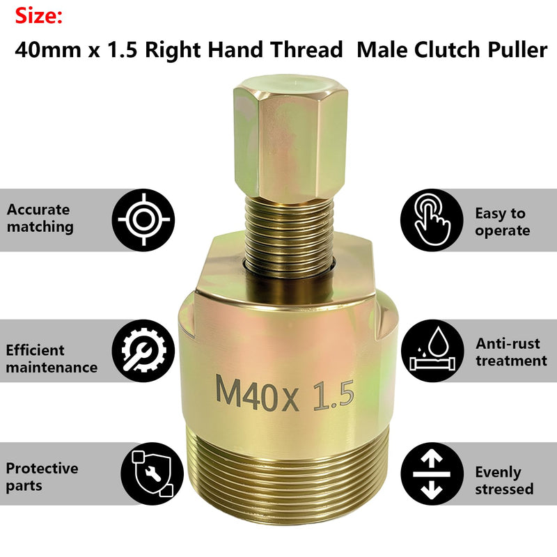 Primary Clutch Puller Compatible with Honda Foreman Rubicon 500 TRX500 TRX500FA 4x4 2001-2019, 40mm Clutch Puller Removal Tool