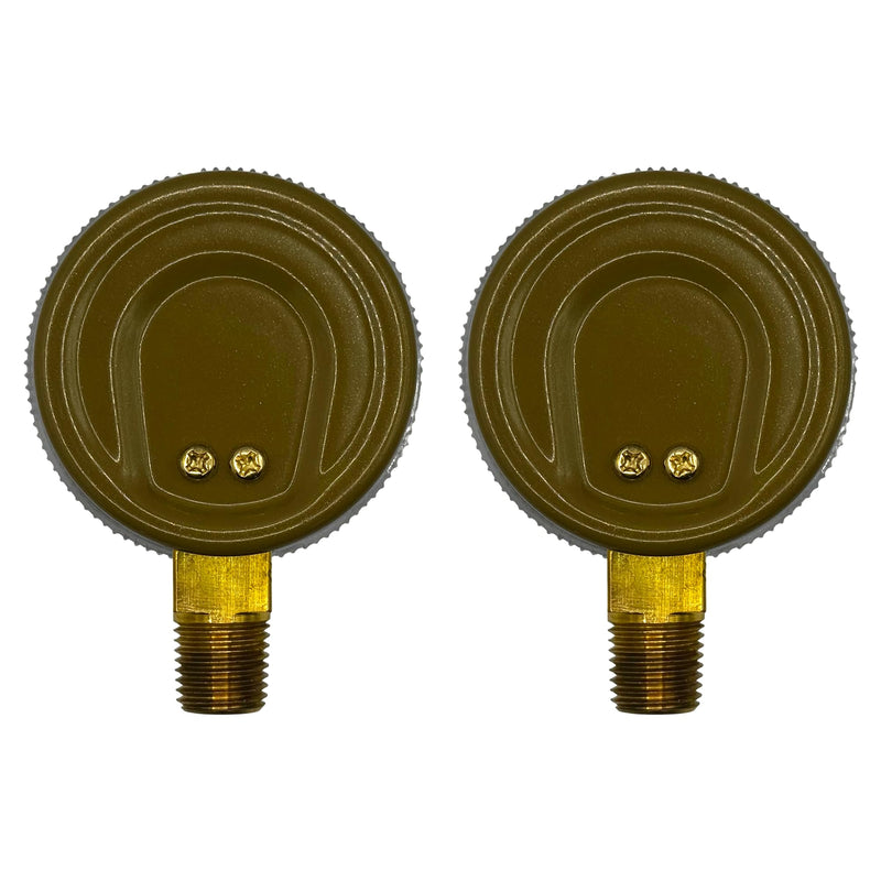 Low and High Pressure Replacement Gauges for Oxygen Regulator 2" x 200 psi and 4000 psi