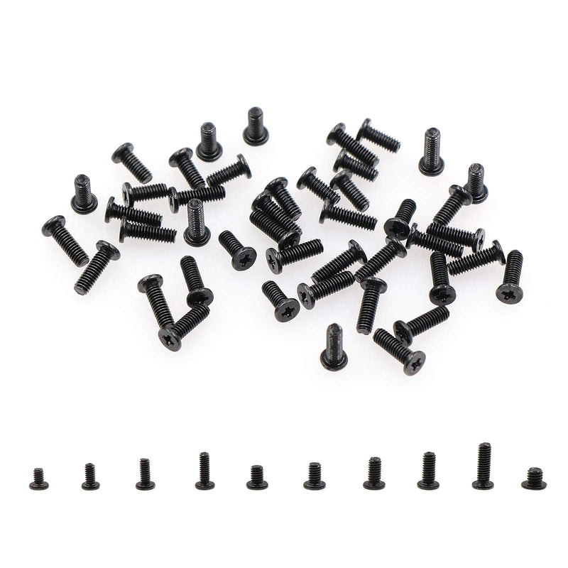 800pcs Small Replacement M2 M2.5 M3 Laptop Notebook Computer Screws Set Kit for IBM HP Dell Samsung Sony Toshiba Gateway Acer Lenovo (10 Sizes)