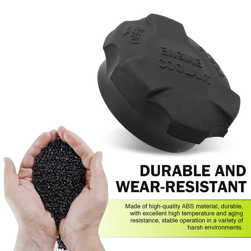 Car Radiator Tank Cover, Coolant Reservoir Cap, #2544126100 Seal Cap, Compatible with Hyundai Kia Santa Fe (Black)