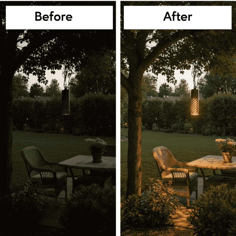 Ironsmith Lighting Products Starlight Outdoor Hanging Light Fixture - Solid Brass Oil-Rubbed Bronze Pendant Lights, LED and Halogen Compatible - Star Lighting Style Pendant Light