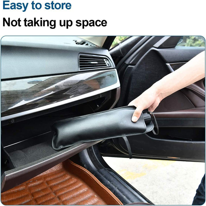 helloleiboo Car Windshield Sun Shade UV Rays and Heat Sun Visor Protector Foldable Reflector Umbrella brella Shield 57 * 31 inches