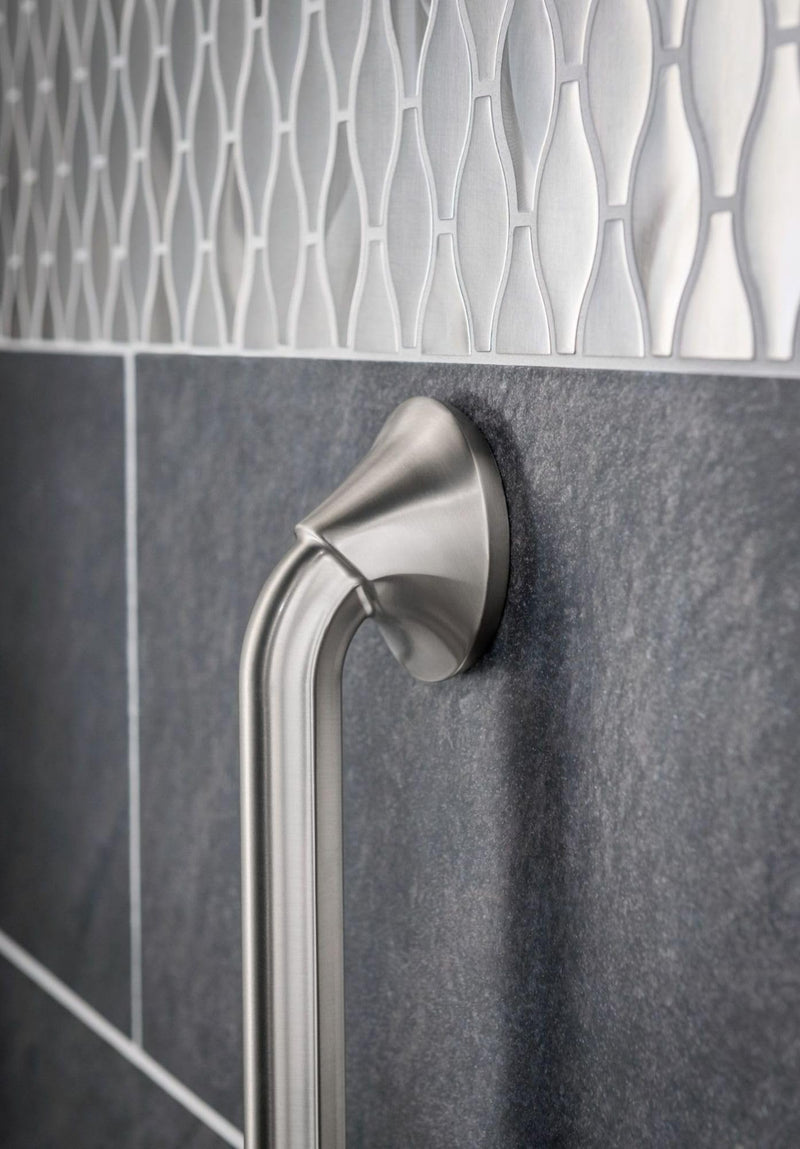 Moen YB2824BN Eva Collection Transitional 24-Inch Bathroom Single Towel Bar, Brushed Nickel 24 Inch 24" Towel Bar