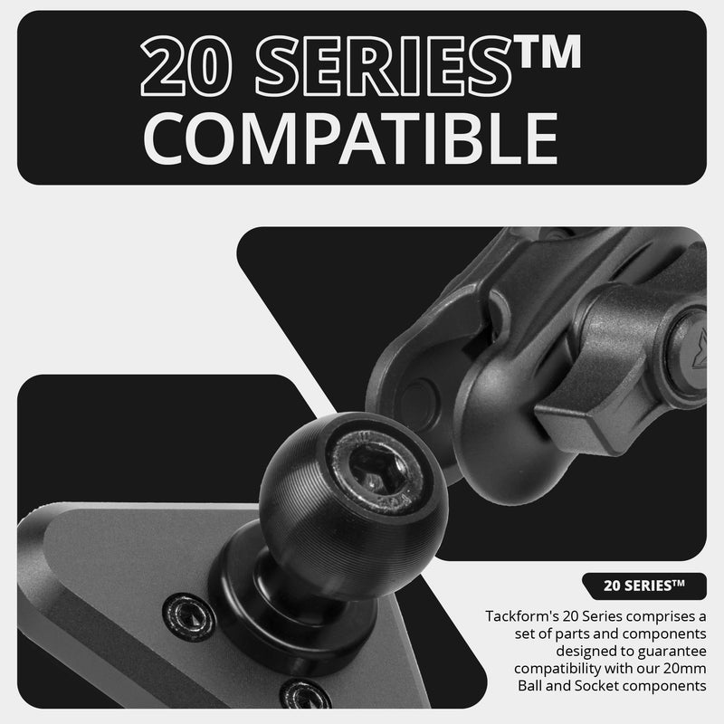 Tackform Link Vent Phone Mount Compatible with 2015-2020 Ford F-150, 2017-2021 Super Duty, 2018-2021 Expedition | Aluminum | Compatible with MagSafe | Universal Magnetic Holder | 2" Arm | Black Knob Large Magsafe Magnet