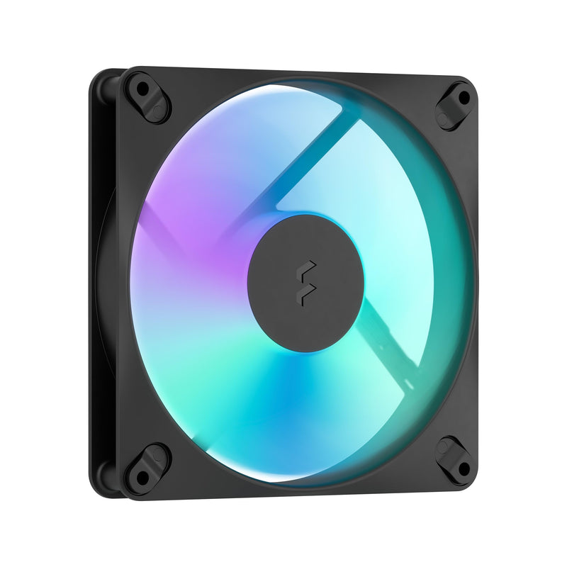 Fractal Design Dynamic 3 14 RGB 3-Pack Black 140mm PWM Fans | ARGB Gen 2 Lighting, Swept Blade Design, Daisy-Chainable Cables, Rifle Bearing 140 Black 3-Pack