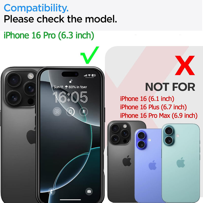 Battery Case for iPhone 16 Pro, 10000mAh High-Capacity Protective Rechargeable Extended Charger Case Compatible Magsafe with iPhone 16 Pro (6.3 inch) Wireless Charging Case Support Carplay (Black)